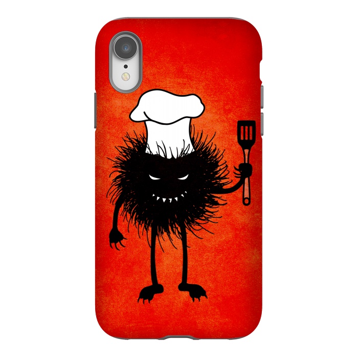 iPhone Xr StrongFit Evil Bug With Chef Hat Loves To Cook by Boriana Giormova
