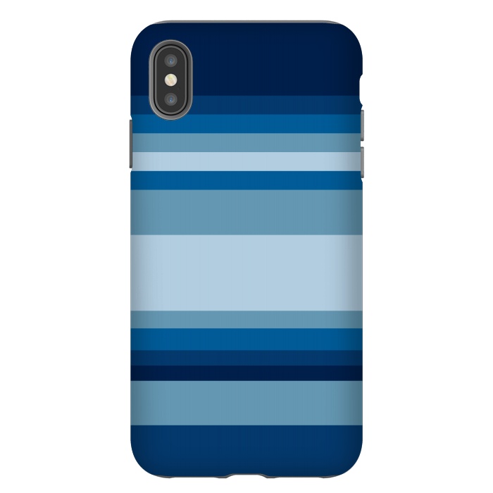 iPhone Xs Max StrongFit Blue stripes by Dhruv Narelia