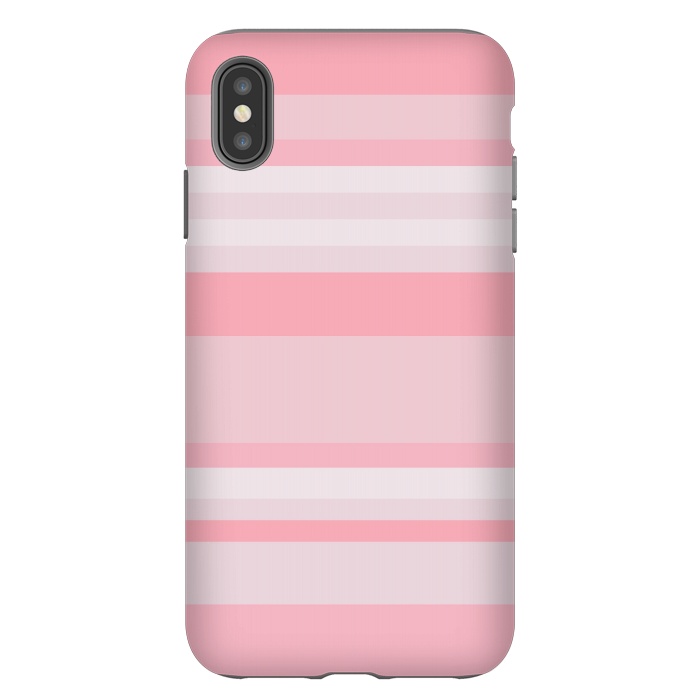 iPhone Xs Max StrongFit Pink Stripes by Dhruv Narelia