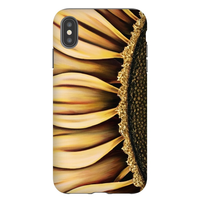 iPhone Xs Max StrongFit Sunflower by Denise Cassidy Wood