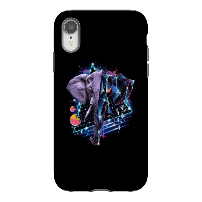 iPhone Xr StrongFit Rad Elephant by Vincent Patrick Trinidad
