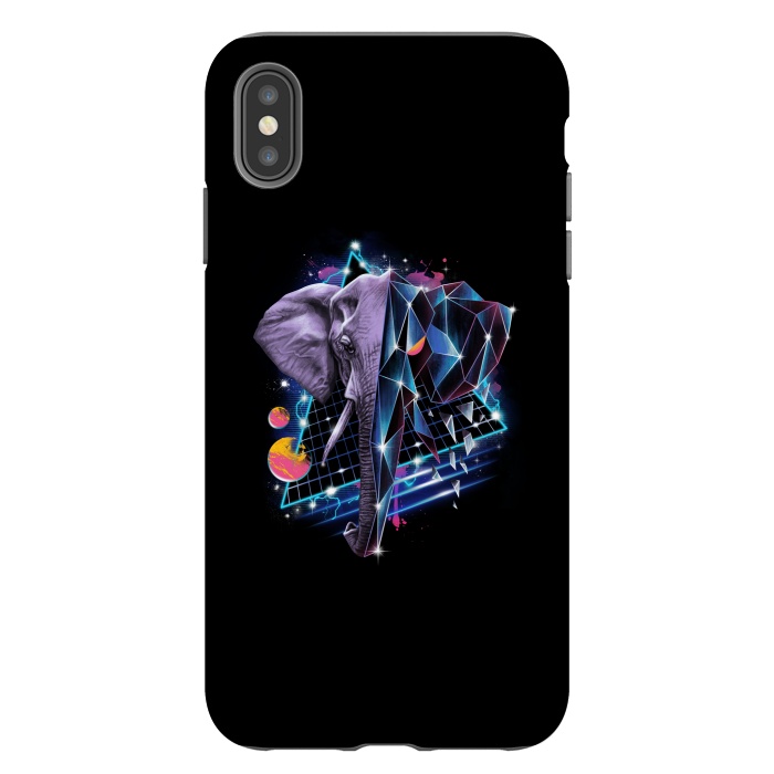 iPhone Xs Max StrongFit Rad Elephant by Vincent Patrick Trinidad