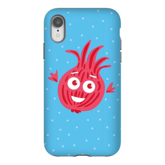 iPhone Xr StrongFit Cute Red Onion Character by Boriana Giormova