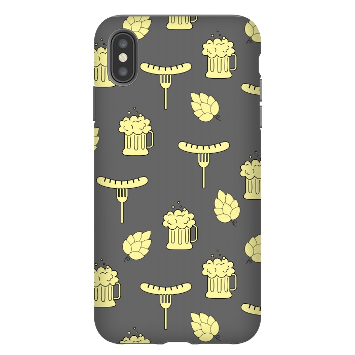iPhone Xs Max StrongFit beer pattern by MALLIKA