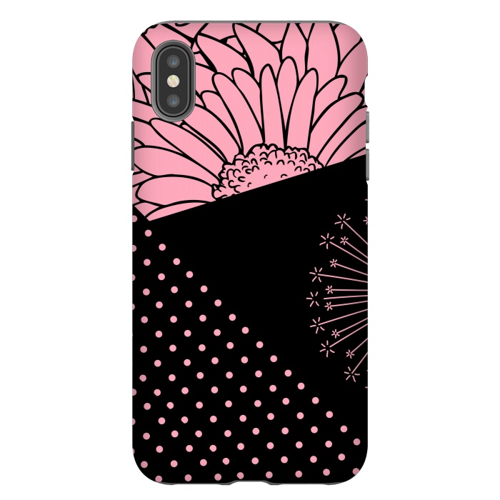 iPhone Xs Max StrongFit pink floral pattern by MALLIKA