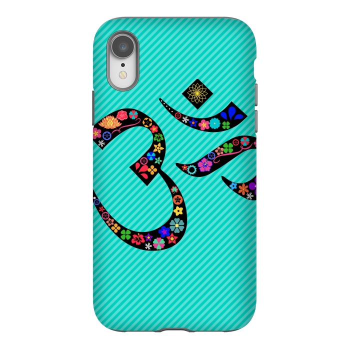 iPhone Xr StrongFit floral om designs by MALLIKA