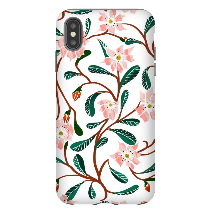 iPhone Xs Max StrongFit Floral Deco by Uma Prabhakar Gokhale