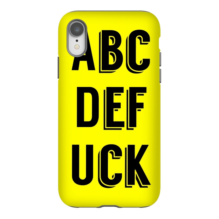 iPhone Xr StrongFit ABCDEFUCK by MALLIKA