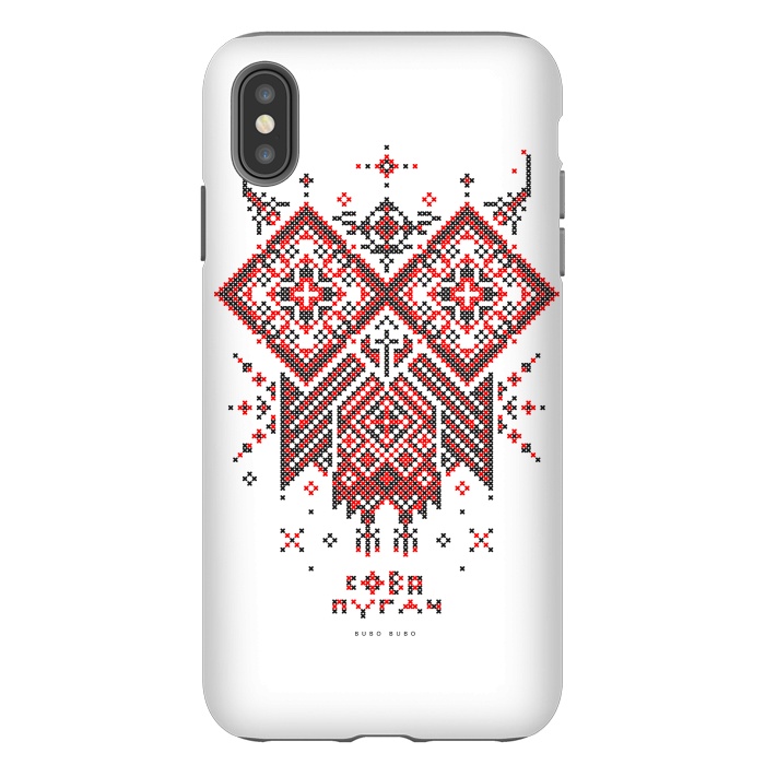 iPhone Xs Max StrongFit Owl Bubo Bubo Ornament by Sitchko