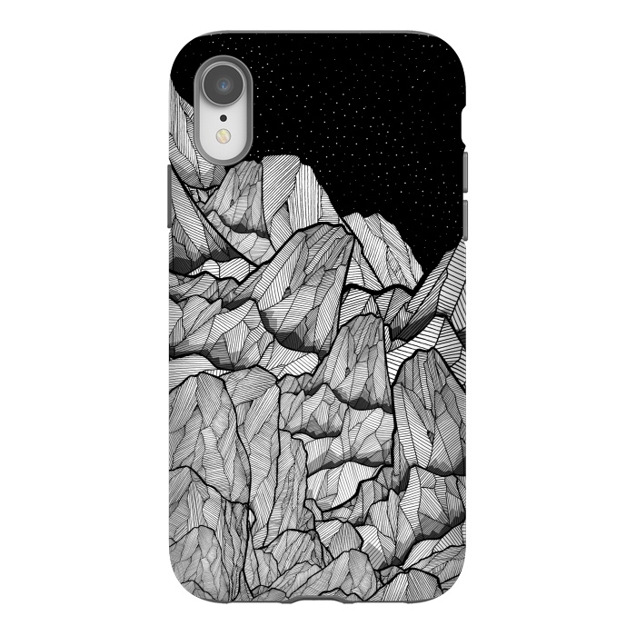 iPhone Xr StrongFit Mountains under the star fields by Steve Wade (Swade)