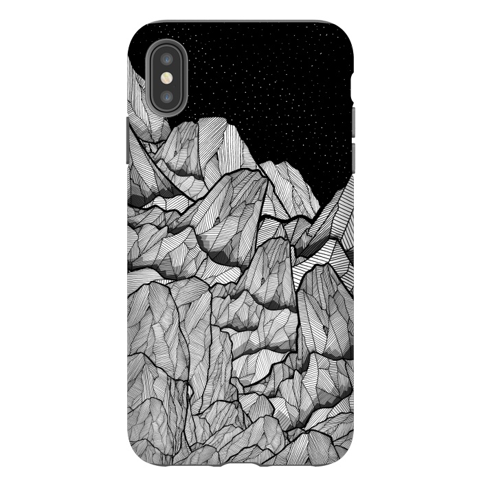 iPhone Xs Max StrongFit Mountains under the star fields by Steve Wade (Swade)
