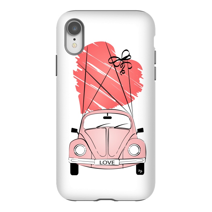 iPhone Xr StrongFit Love Car by Martina