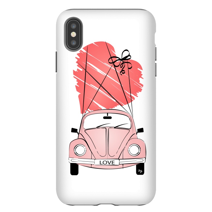 iPhone Xs Max StrongFit Love Car by Martina