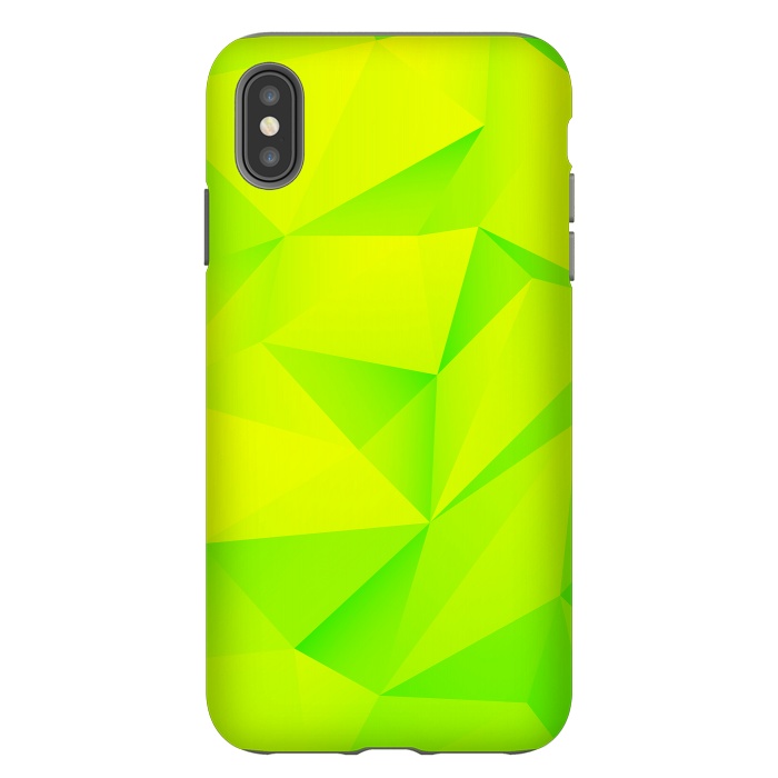 iPhone Xs Max StrongFit Geomerty Lime Extraction by Sitchko