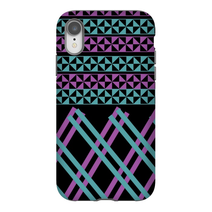 iPhone Xr StrongFit lines pattern 2 by MALLIKA
