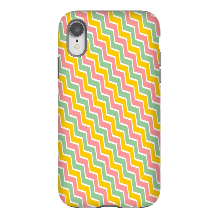 iPhone Xr StrongFit Colorful Chavron by Dhruv Narelia