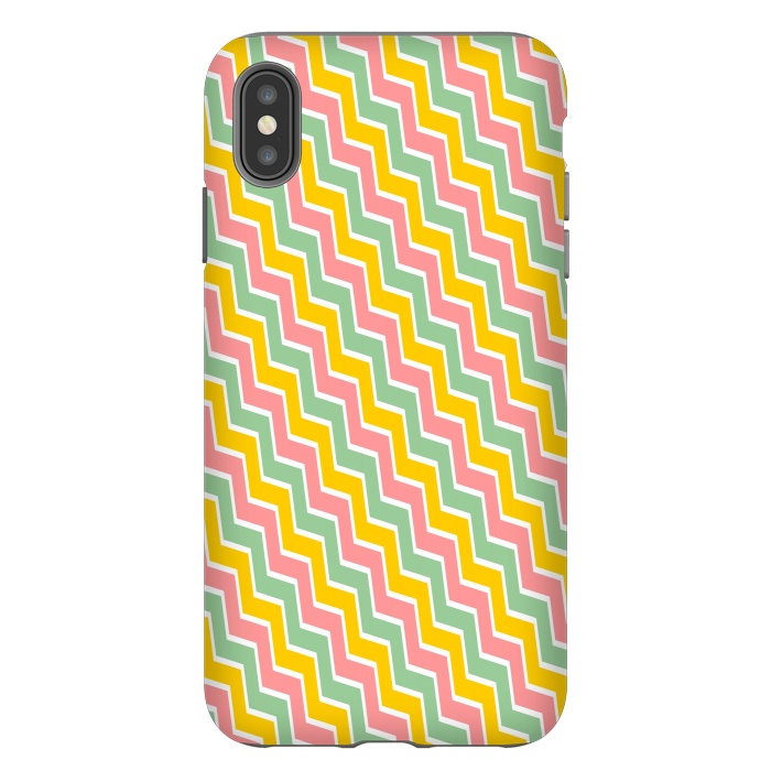 iPhone Xs Max StrongFit Colorful Chavron by Dhruv Narelia
