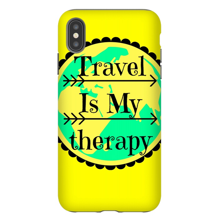 iPhone Xs Max StrongFit travel is my therapy by MALLIKA