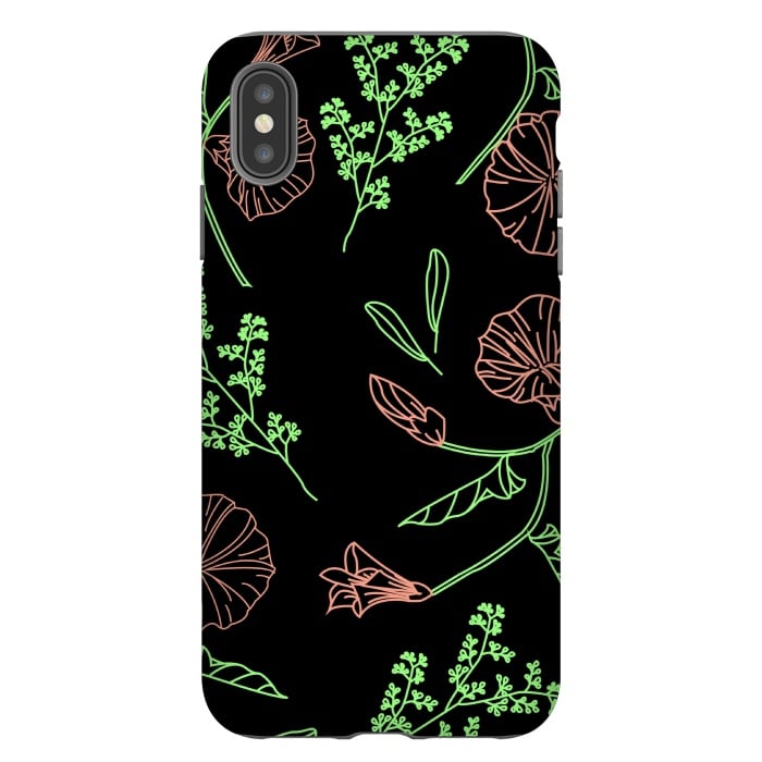 iPhone Xs Max StrongFit floral design 3 by MALLIKA
