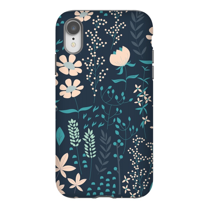 iPhone Xr StrongFit Spring Garden Blue by Jelena Obradovic