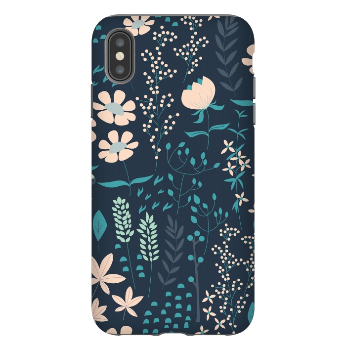 iPhone Xs Max StrongFit Spring Garden Blue by Jelena Obradovic