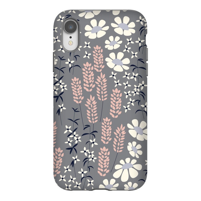 iPhone Xr StrongFit Spring Garden Gray by Jelena Obradovic