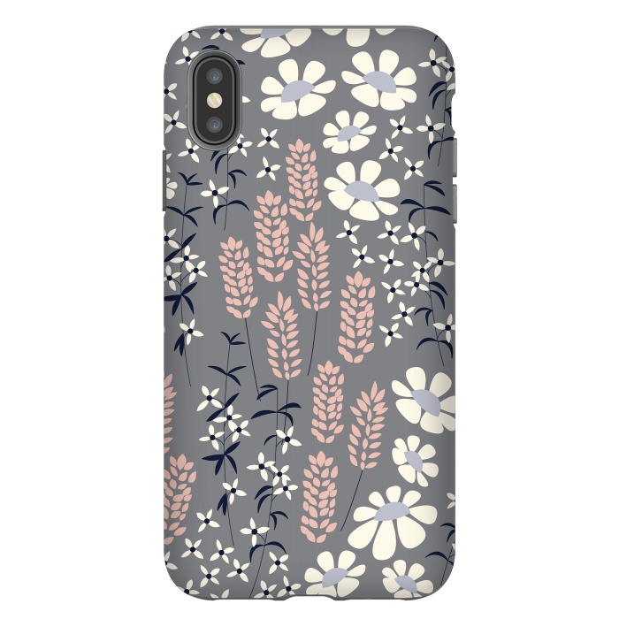 iPhone Xs Max StrongFit Spring Garden Gray by Jelena Obradovic