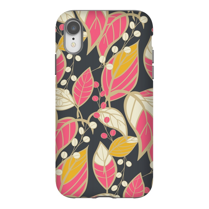 iPhone Xr StrongFit Romantic Floral Dark by Jelena Obradovic