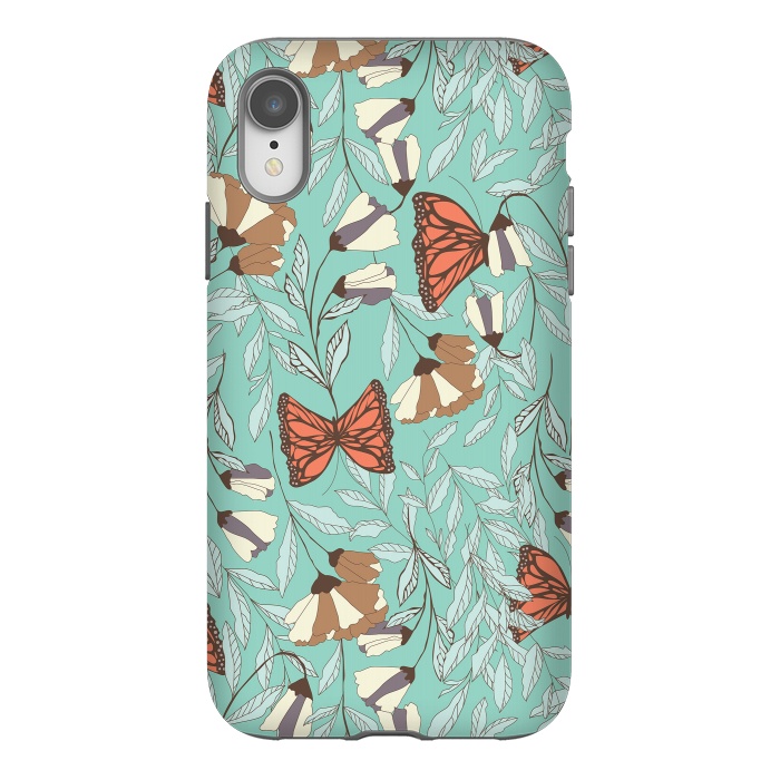 iPhone Xr StrongFit Romantic Butterflies Blue by Jelena Obradovic