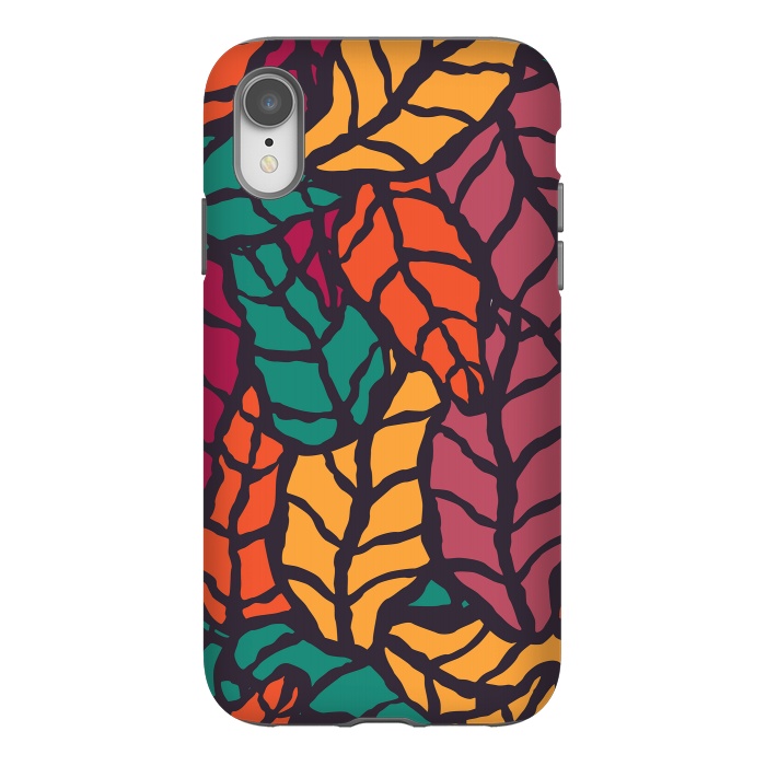 iPhone Xr StrongFit Vibrant Leaves by Jelena Obradovic