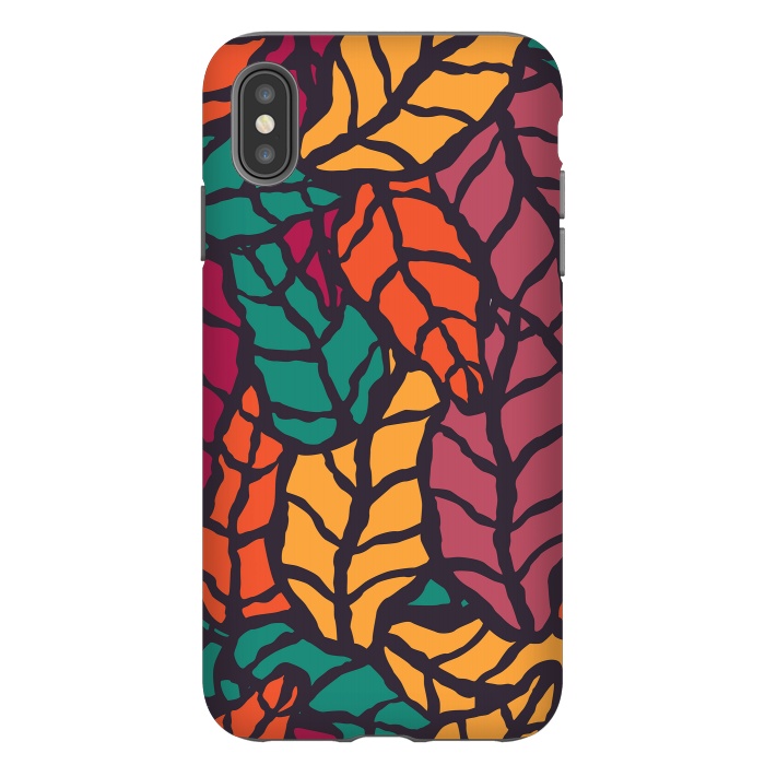 iPhone Xs Max StrongFit Vibrant Leaves by Jelena Obradovic