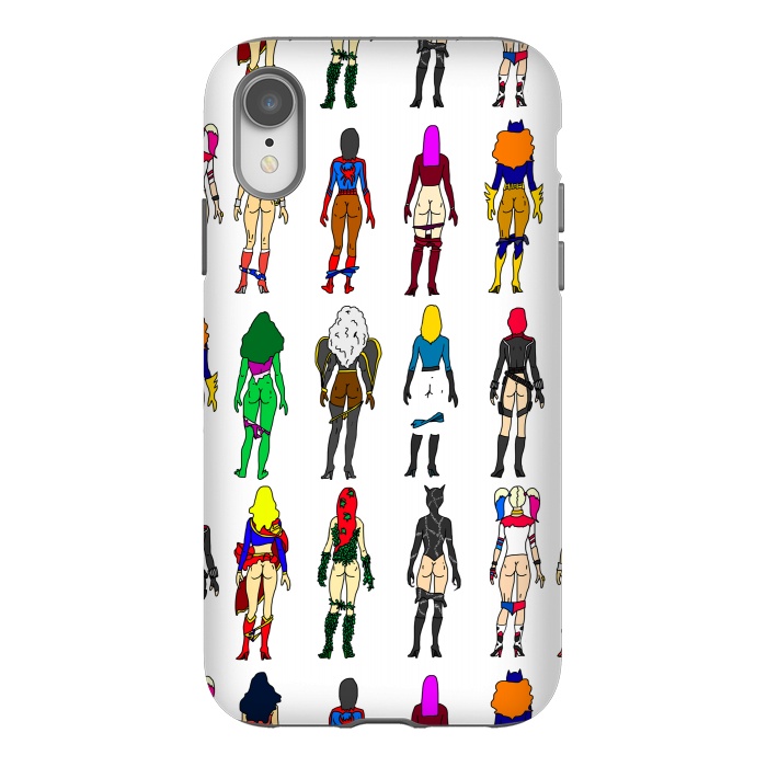 iPhone Xr StrongFit Superhero Butts - Girls by Notsniw