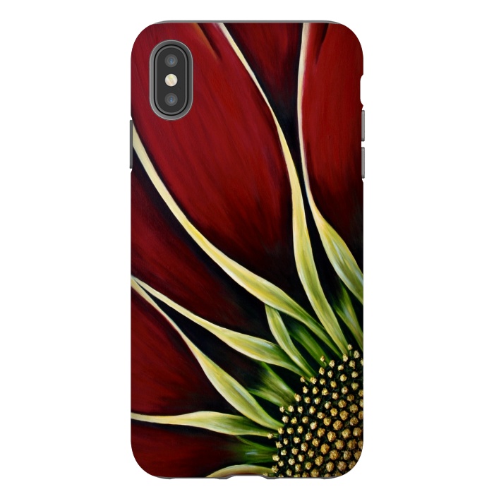 iPhone Xs Max StrongFit Red Gazania II by Denise Cassidy Wood