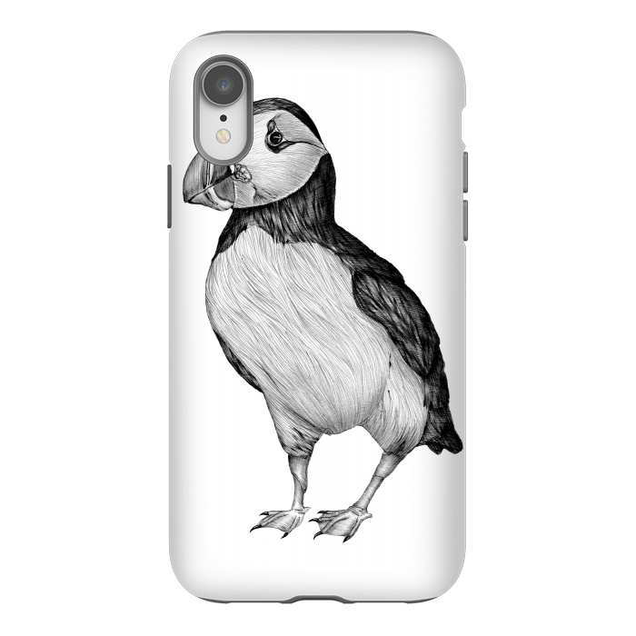 iPhone Xr StrongFit Little Puffin by ECMazur 