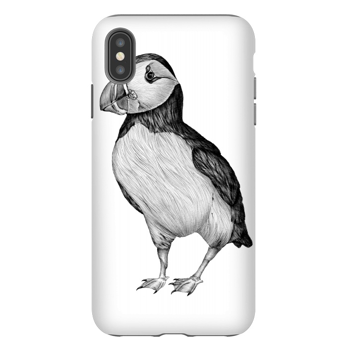 iPhone Xs Max StrongFit Little Puffin by ECMazur 