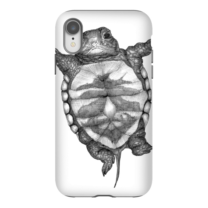 iPhone Xr StrongFit Little Baby Turtle  by ECMazur 