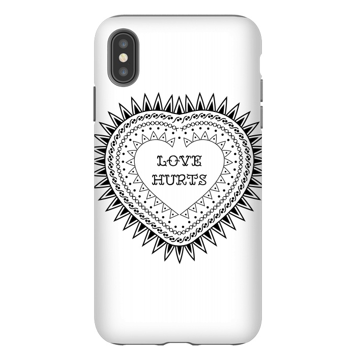 iPhone Xs Max StrongFit Love hurts by Laura Nagel