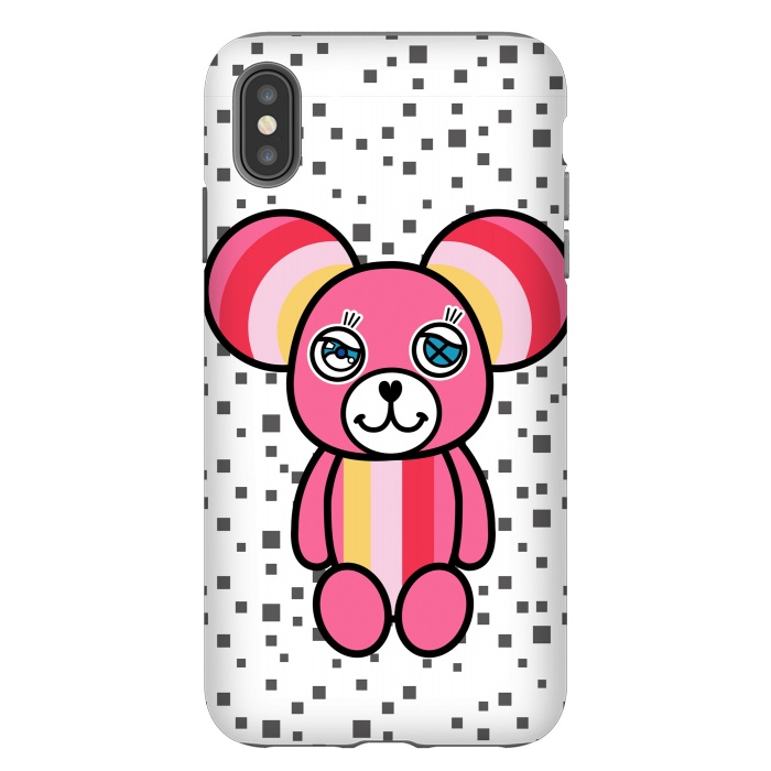iPhone Xs Max StrongFit CUTIE BEAR by Michael Cheung