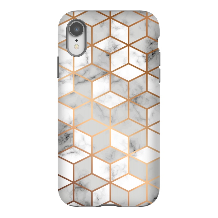 iPhone Xr StrongFit Marble Geometry 007 by Jelena Obradovic