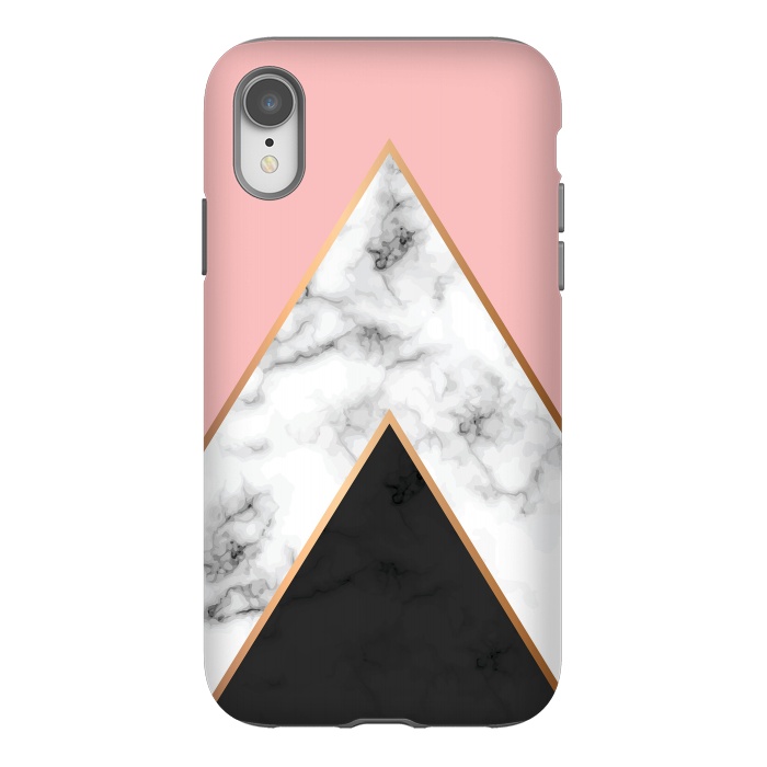 iPhone Xr StrongFit Marble Geometry 010 by Jelena Obradovic