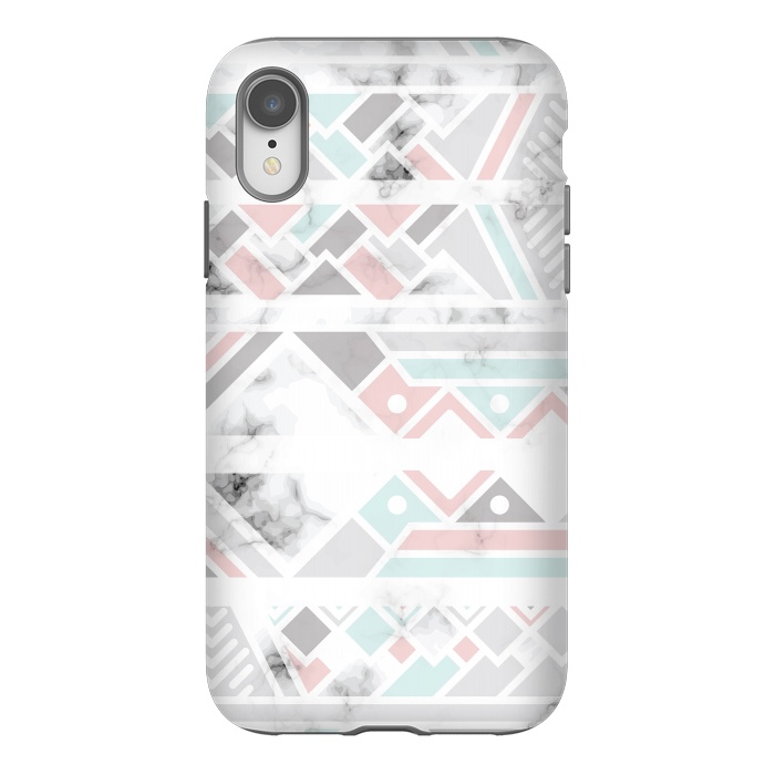 iPhone Xr StrongFit Marble Geometry 027 by Jelena Obradovic