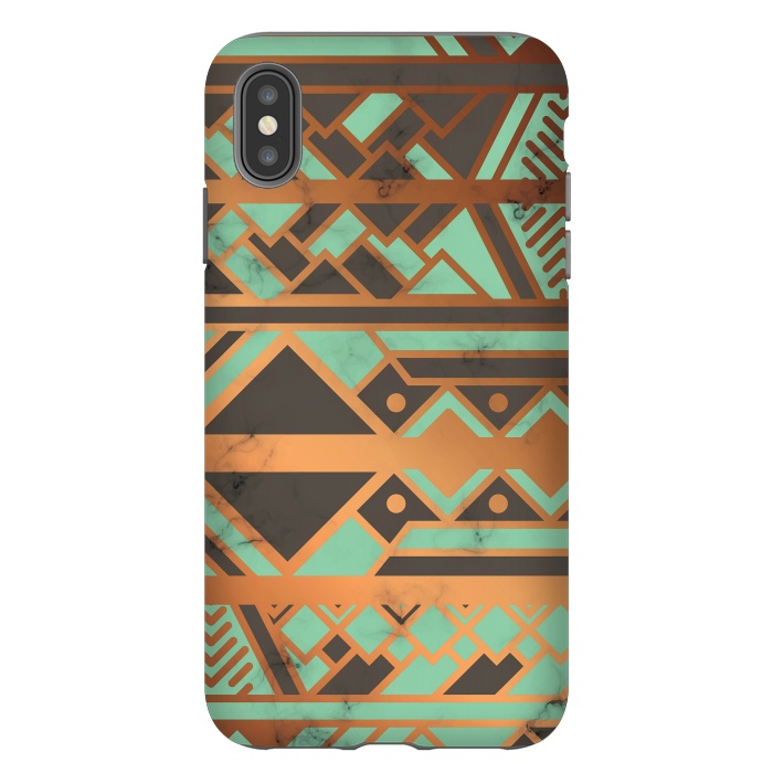 iPhone Xs Max StrongFit Gold and Green 029 by Jelena Obradovic