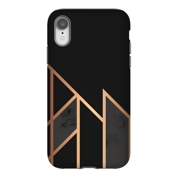 iPhone Xr StrongFit Black and Gold 035 by Jelena Obradovic