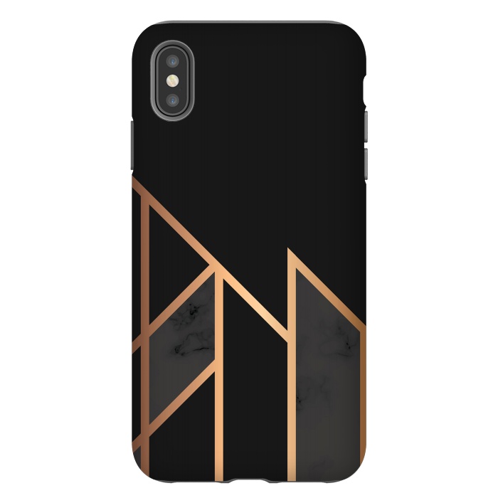iPhone Xs Max StrongFit Black and Gold 035 by Jelena Obradovic