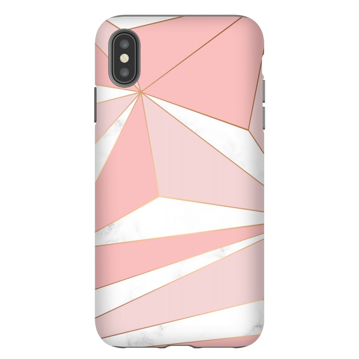 iPhone Xs Max StrongFit Pink Geometry 043 by Jelena Obradovic