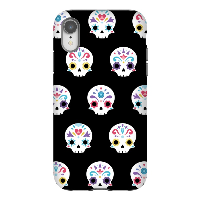 iPhone Xr StrongFit Cute sugar skull  by Laura Nagel