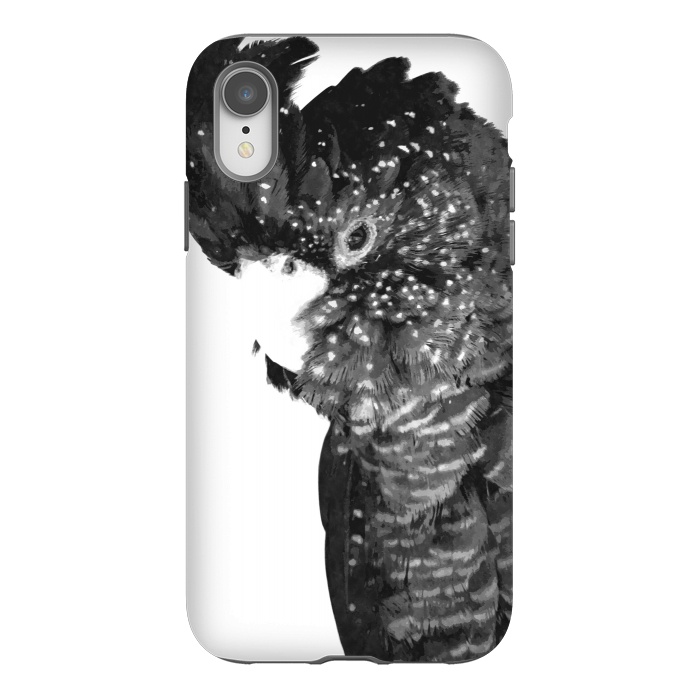 iPhone Xr StrongFit Black and White Cockatoo by Alemi