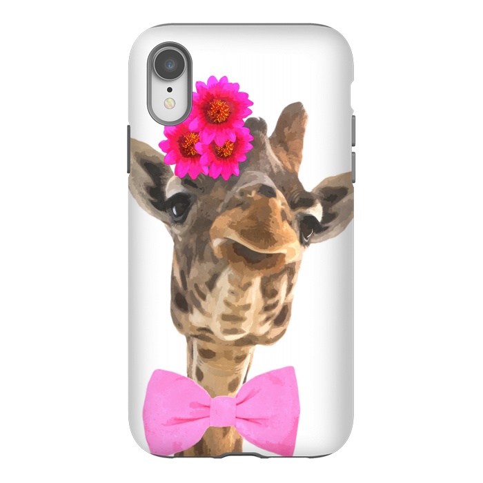 iPhone Xr StrongFit Funny Giraffe Illustration by Alemi