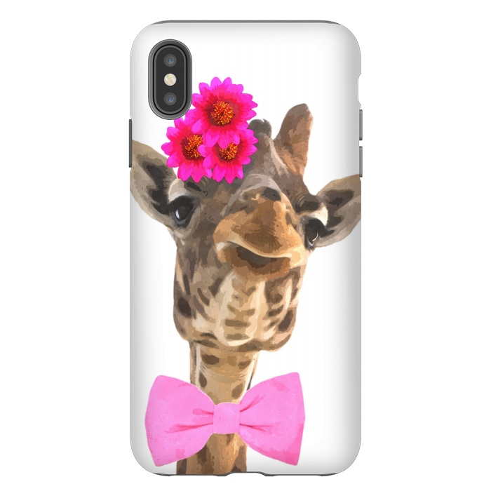 iPhone Xs Max StrongFit Funny Giraffe Illustration by Alemi