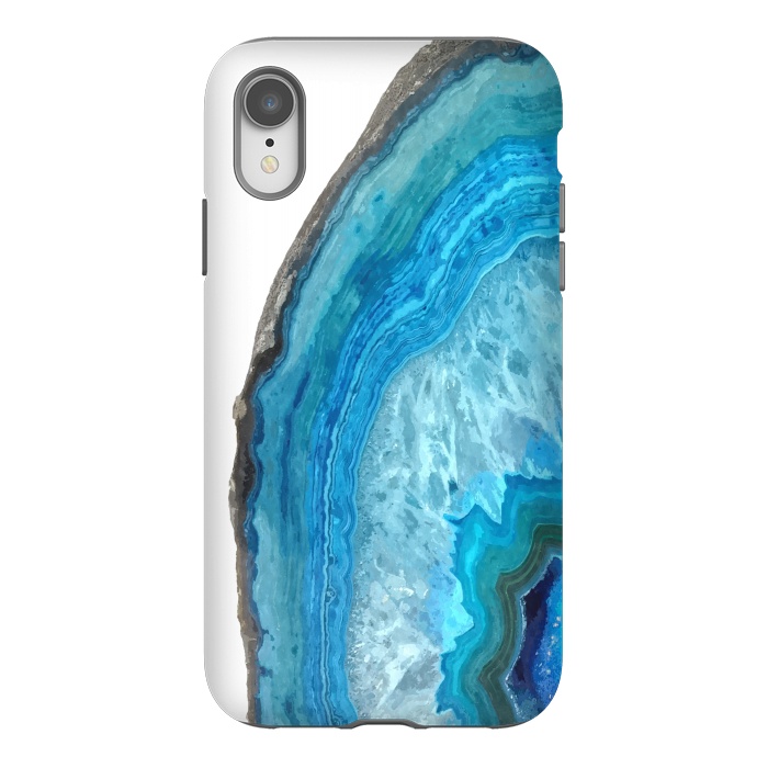 iPhone Xr StrongFit Druze Blue Agate by Alemi
